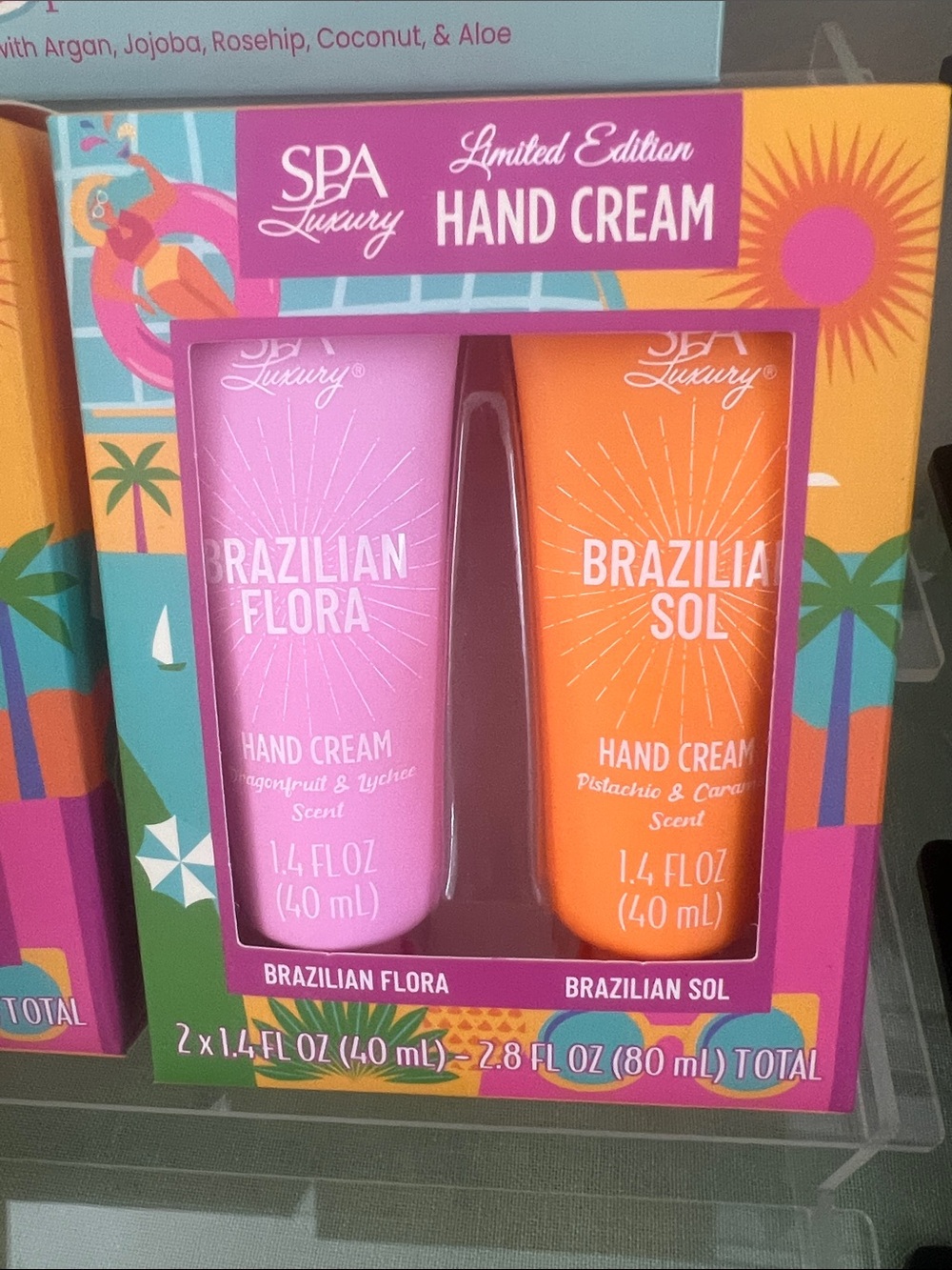 Brazilian Flora & Brazilian Sol Hand Cream Duo - Pink & Orange